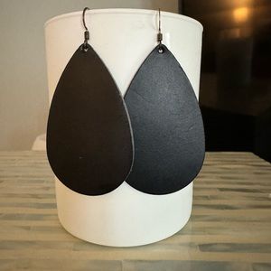 Nickel and Suede Earrings